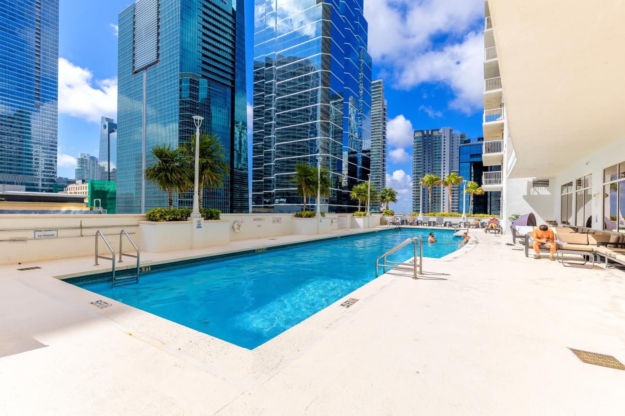 Upscale Brickell 3 Bedroom With Water Views And Free Parking Miami Eksteriør bilde